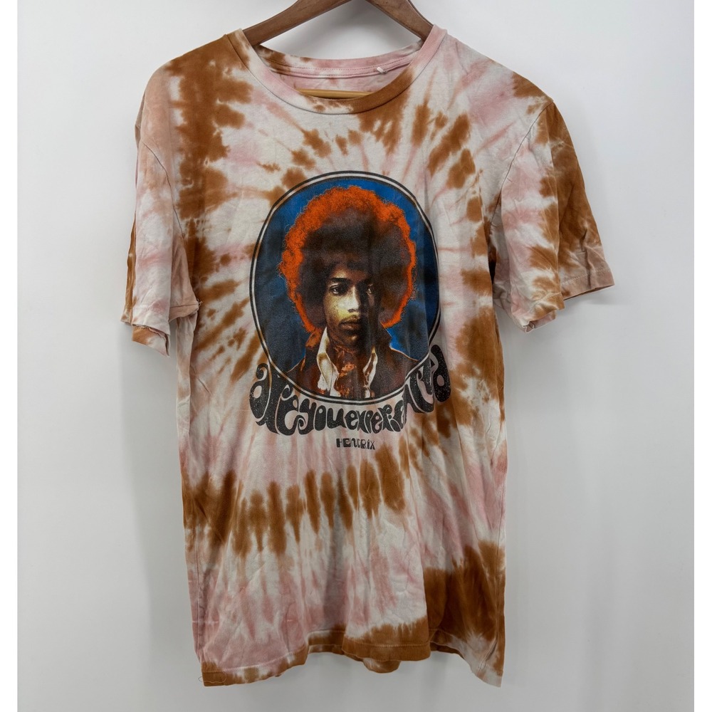 Jimi Hendrix Are You Experienced Tie Dye T-Shirt Men's Medium Short Sleeve